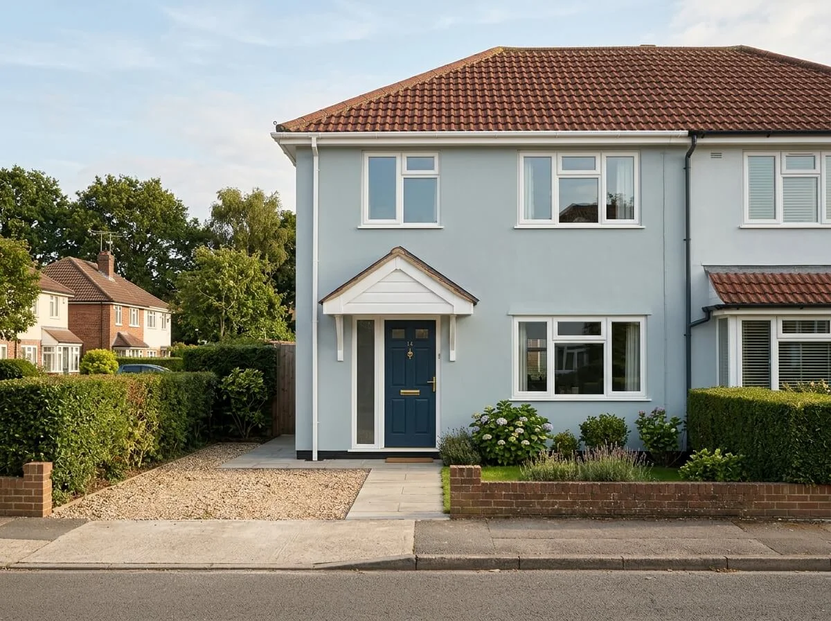 Completed exterior house painting in Preston