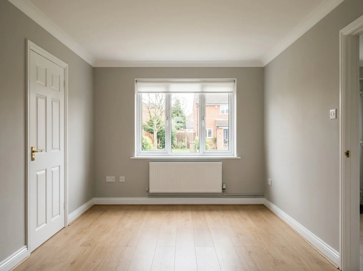 Completed living room repaint in Preston